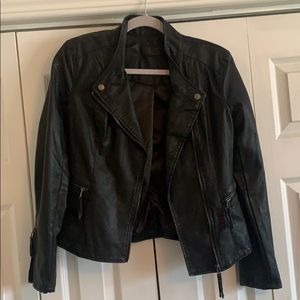 Faux leather jacket